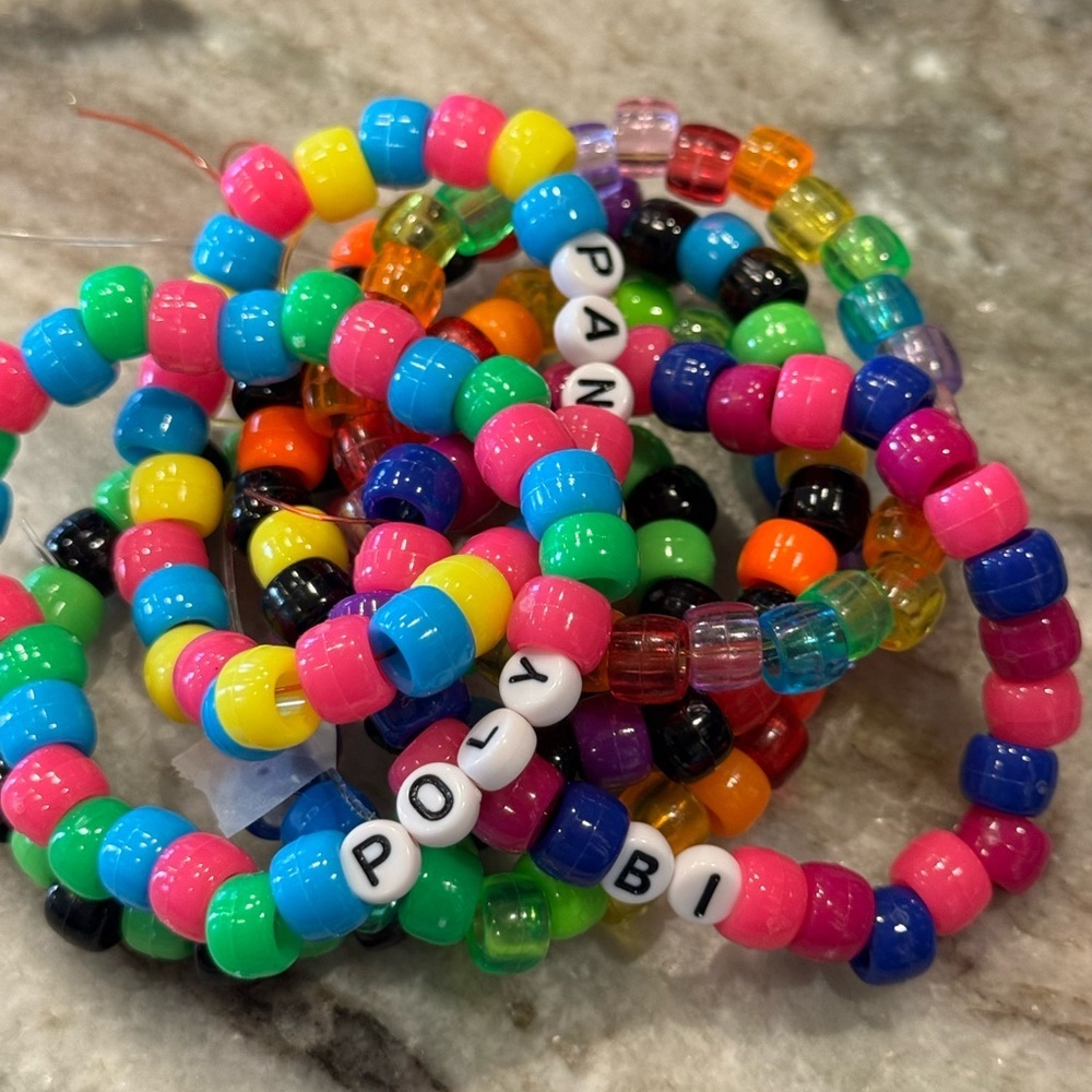 PRIDE Pony Bead Bracelets Colorful Beaded Bracelets Free with purchase just ask!